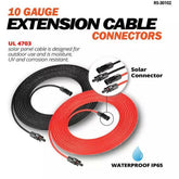 Rich Solar 10 Gauge 20 Feet Solar Extension Cable.